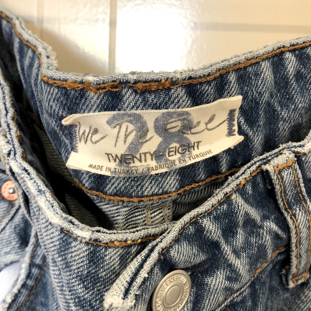 Free People - Slit Knee Wide Leg Jeans - Picture 3 of 5